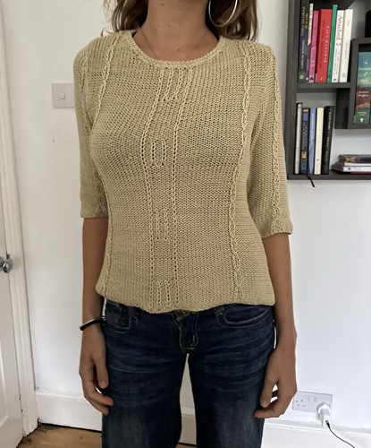 Vintage cotton knit crochet - vintage,