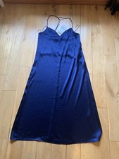 Dark Blue Satin Zara Dress