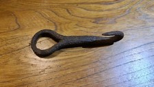 Vintage Iron Rope Hook Blacksmith Made  5 1/2" Long
