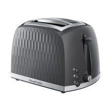 RUSSELL HOBBS HONEYCOMB 2 SLICE TOASTER GREY 26063