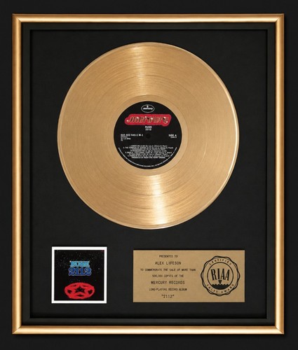 Rush 2112 gold riaa - rush,