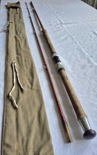 Vintage "Clan" spinning rod, 8', 2 pce  glass fibre, by Trossachs of Nethybridge