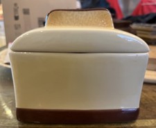 Retro-style Toaster Cookie Jar Kitchen Storage Container. Rubber Seal.