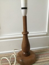 Vintage wood table lamp base