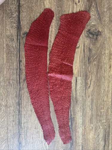 Genuine salmon leather hide - genuine,