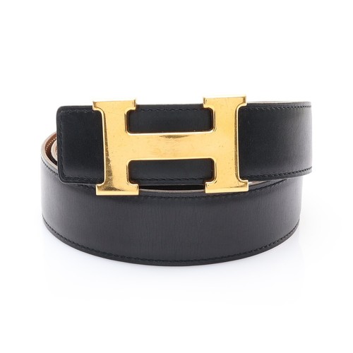 Hermes reversible belt black - reversible,