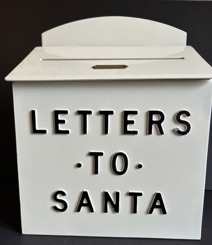 Letters santa metal mailbox - santa,