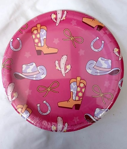 Western cowgirl party plates - cowgirl,