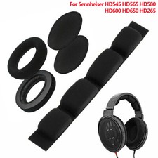 For Sennheiser HD545 HD565 HD580 HD600HD650 Replacement Velour Ear Pads Headband