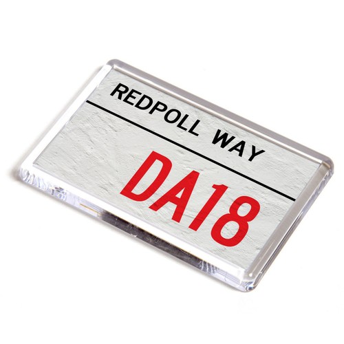 Fridge magnet redpoll way - magnet,