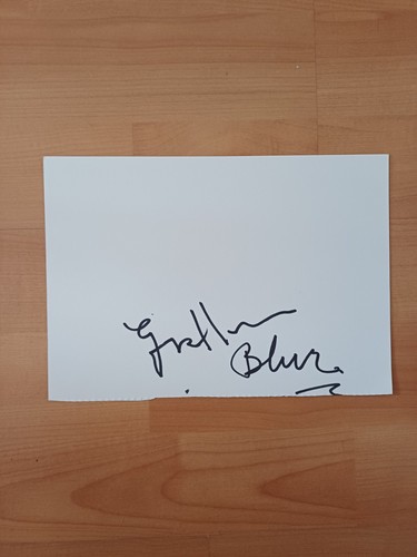 Graham coxon hand signed - coxon,
