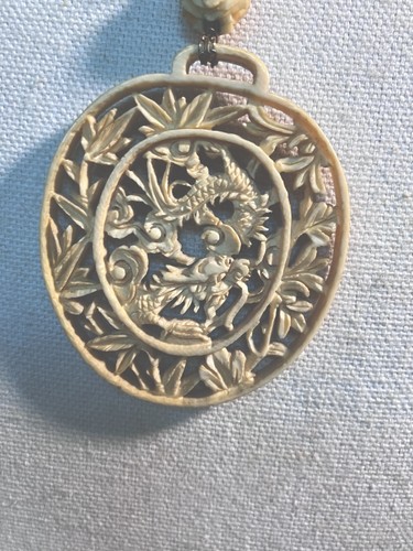 Asian chinese bone necklace - chinese,