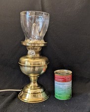 Vintage brass oil lamp - vintage,