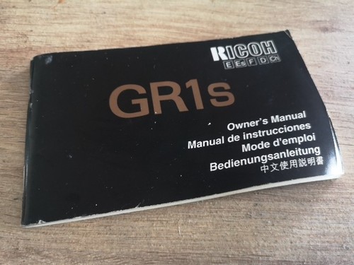 Genuine ricoh gr1s - ricoh, instruction