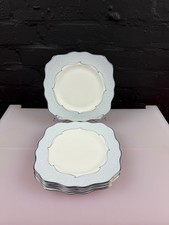6 x Wedgwood Venice Square Salad Plates 8.25" Wide Set