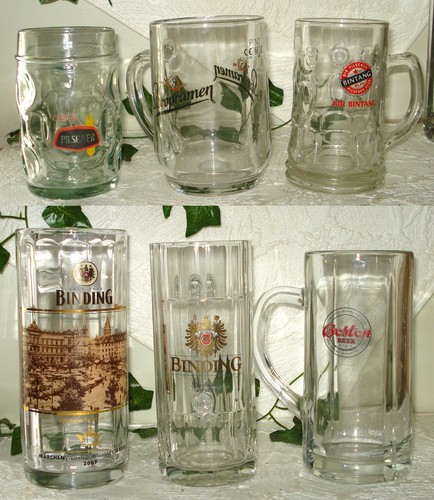 Joblot vtg glass beer - vtg,