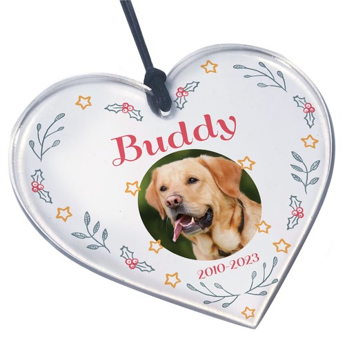 Dog memorial bauble - dog,