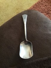 sterling plate sugar spoon