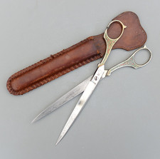 Vintage Rare J.A.Henckels Zwillingswerk Solingen Ornate Scissors Case