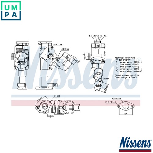 Egr valve 98423 for bmw - egr,