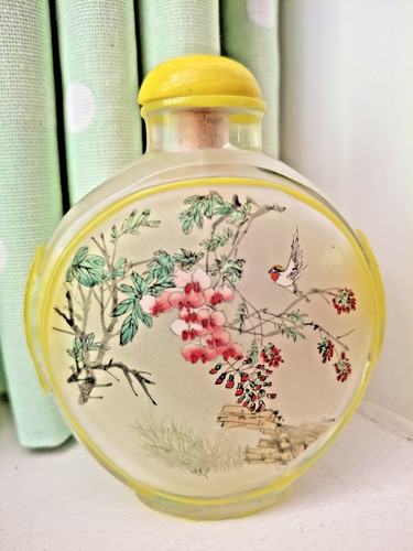 Vintage Reverse‑Painted 