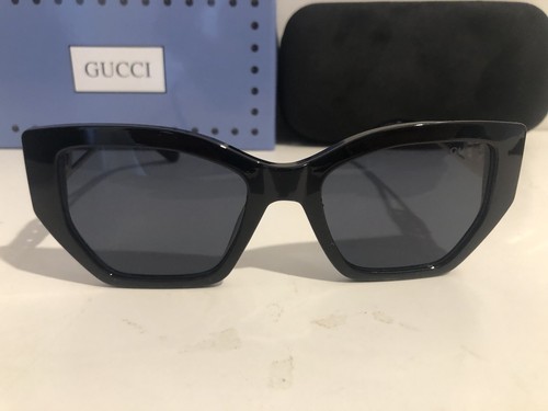 Gucci sunglasses black gold - gucci,