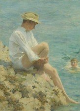 Henry Scott Tuke Signed Oil