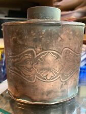 Antique Copper Tea Caddy - Joseph Sankey C.1900. 10cm, no lid