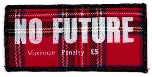 Future red tartan sew on - no,