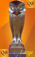 WISE OWL BRONZE FIGURE 1920'S