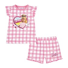 Barbie Girls Pyjamas Short PJs Ages 3 Years to 10 Years, Official Merchandise