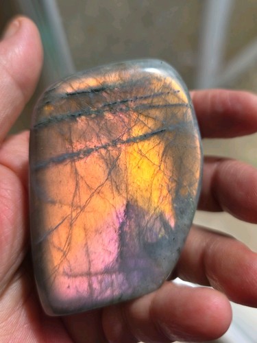 Labradorite crystal freeform - labradorite,