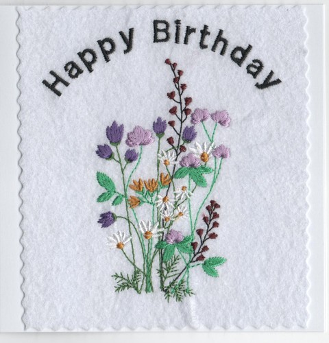Hand made happy birthday - made,