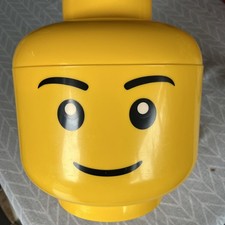 LEGO Head Storage Box Large Yellow, 27.5cm Height Very Good Condition