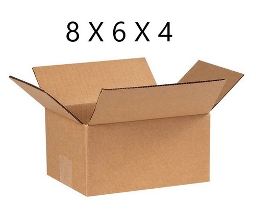 Pack 8x6x4 shipping boxes - 8x6x4,