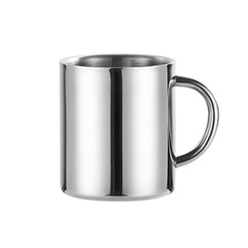 Stainless steel coffee mug - stainless,
