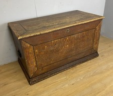 C19TH pine blanket box with