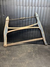 VINTAGE ANTIQUE CROSS CUT WOOD