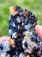 Siderite And Galena On Quartz