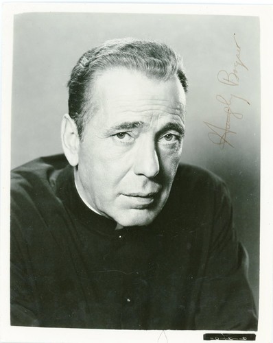 Humphrey bogart signed b w - bogart,