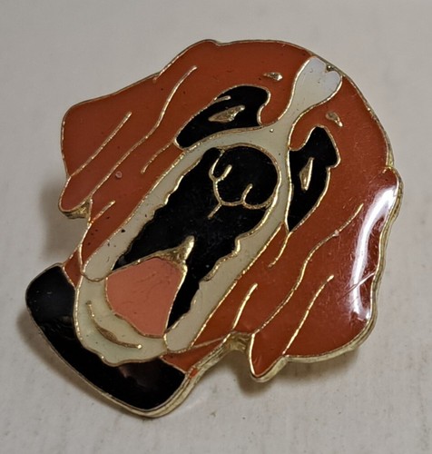 Bernard dog pin badge - bernard,