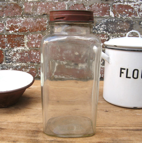 Vintage glass sweet shop - shop, jar