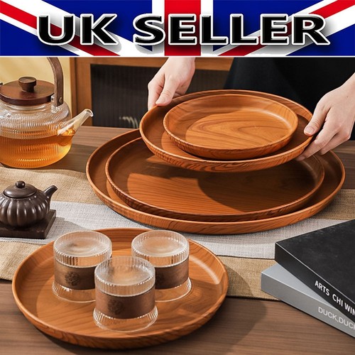 Round serving tray tea - tray, food
