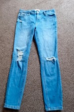 Primark Women's Blue Ripped