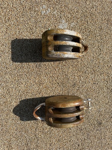 Pair vintage wooden - vintage, double