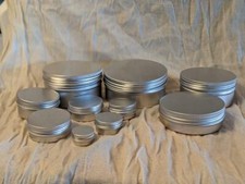 ALUMINIUM TINS JARS POTS