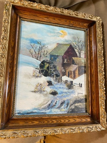 Antique falter winter water - antique,
