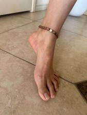 Thin Copper Magnetic Anklet