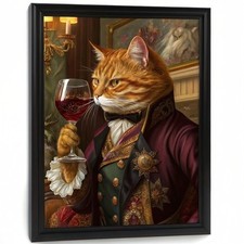 Ginger Cat Aristocrat Wall Art