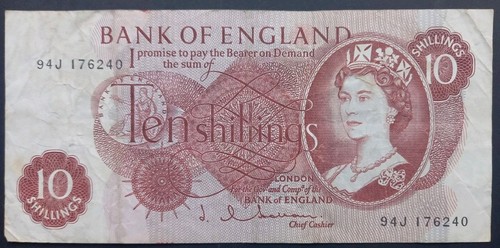 Ten shilling bank england - of,